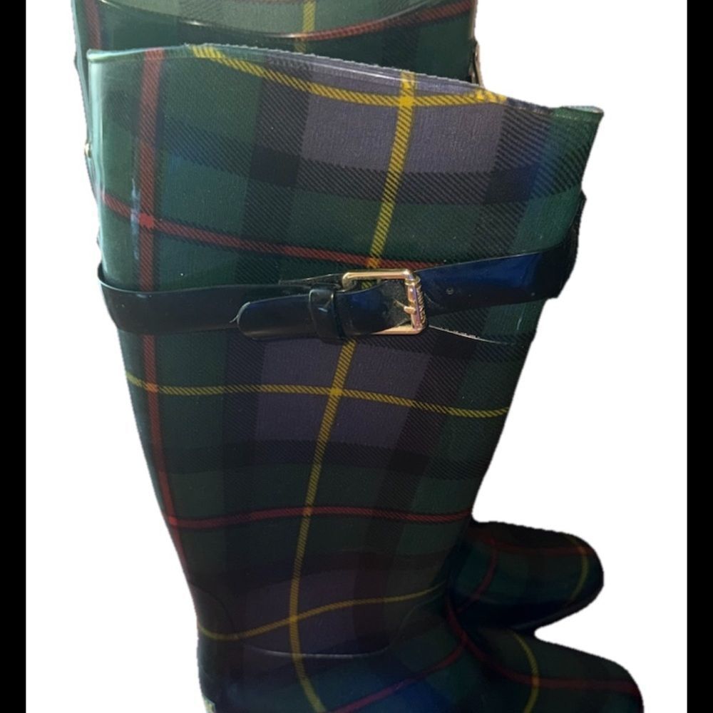Lauren Ralph Lauren Womens Rossalyn II Multicolor Pull-On Rain Boots Size 7 - Picture 3 of 7